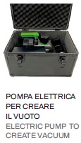 Pompa elettrica per creare il vuoto