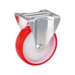 Ruota con piastra fissa con nucleo in poliammide
